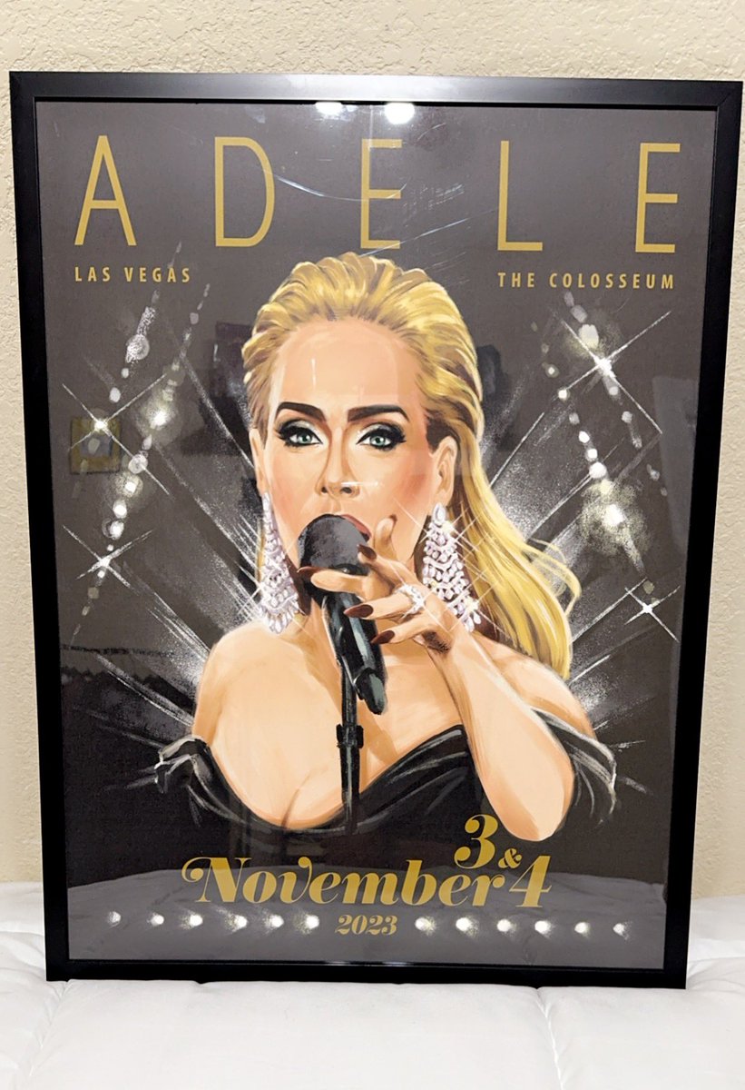 One year ago today I was able to experience the 1st closing weekend of #WeekendsWithAdele
In honor of one year anniversary, I will be giving away this poster of second closing leg to one lucky Daydreamer ✨🪐🪐

RT, Follow & comment your favorite Adele song.

Shipping will be…