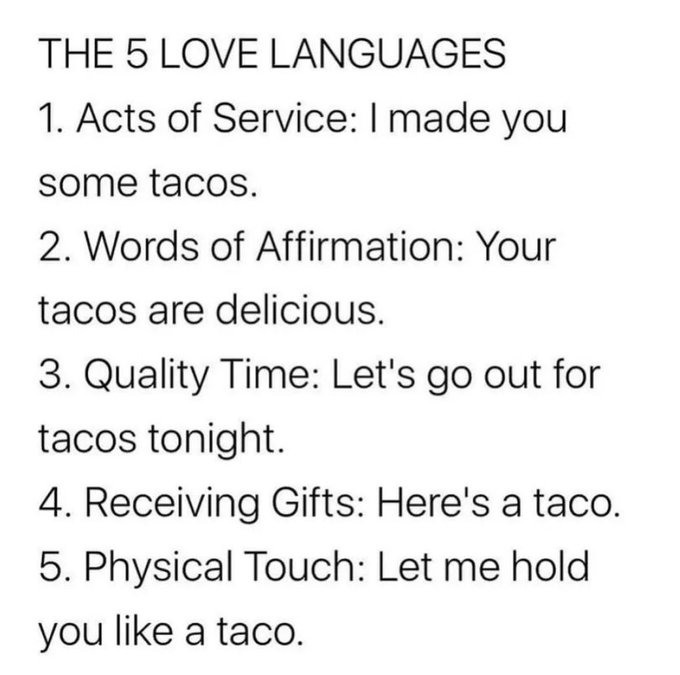 Tacos = butthole https://t.co/ybPEWwETD2