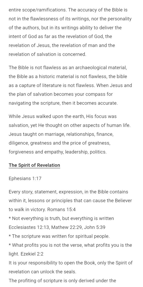TosinofJesus's tweet photo. THE SPIRIT OF REVELATION (How to derive profit from Scripture) https://t.co/vbjdZoELtB