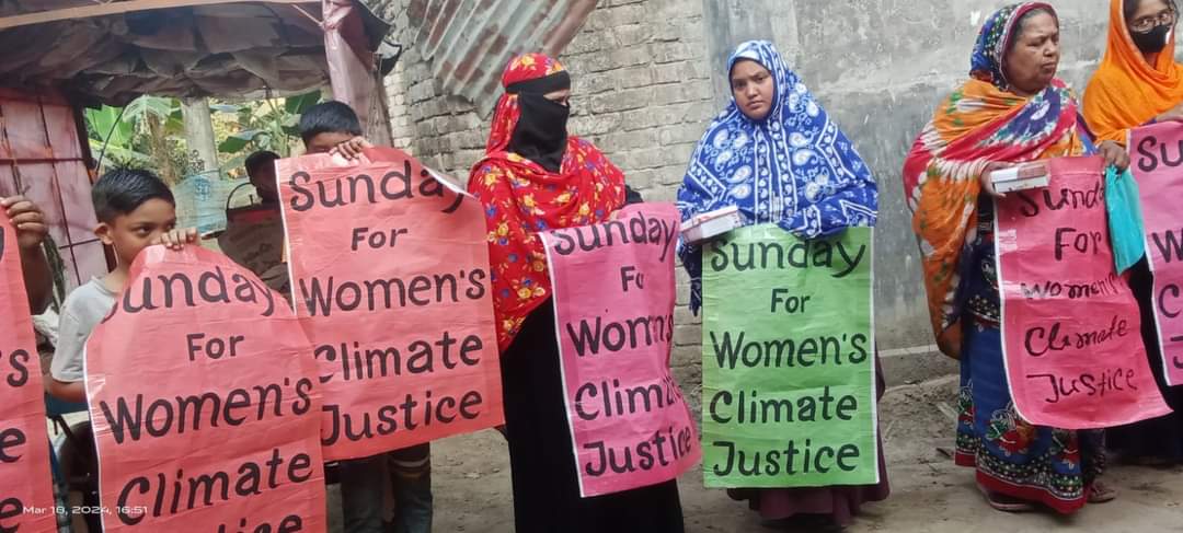The Suborno Nagorik Unnayan Sanghta is fighting for climate justice for people with disabilities. They have joined 60 climate justice movements in advocating for disability climate justice. #WaterJusticeForAll. Sunday For women's climate Justice Climate Strike -193 #Suborno