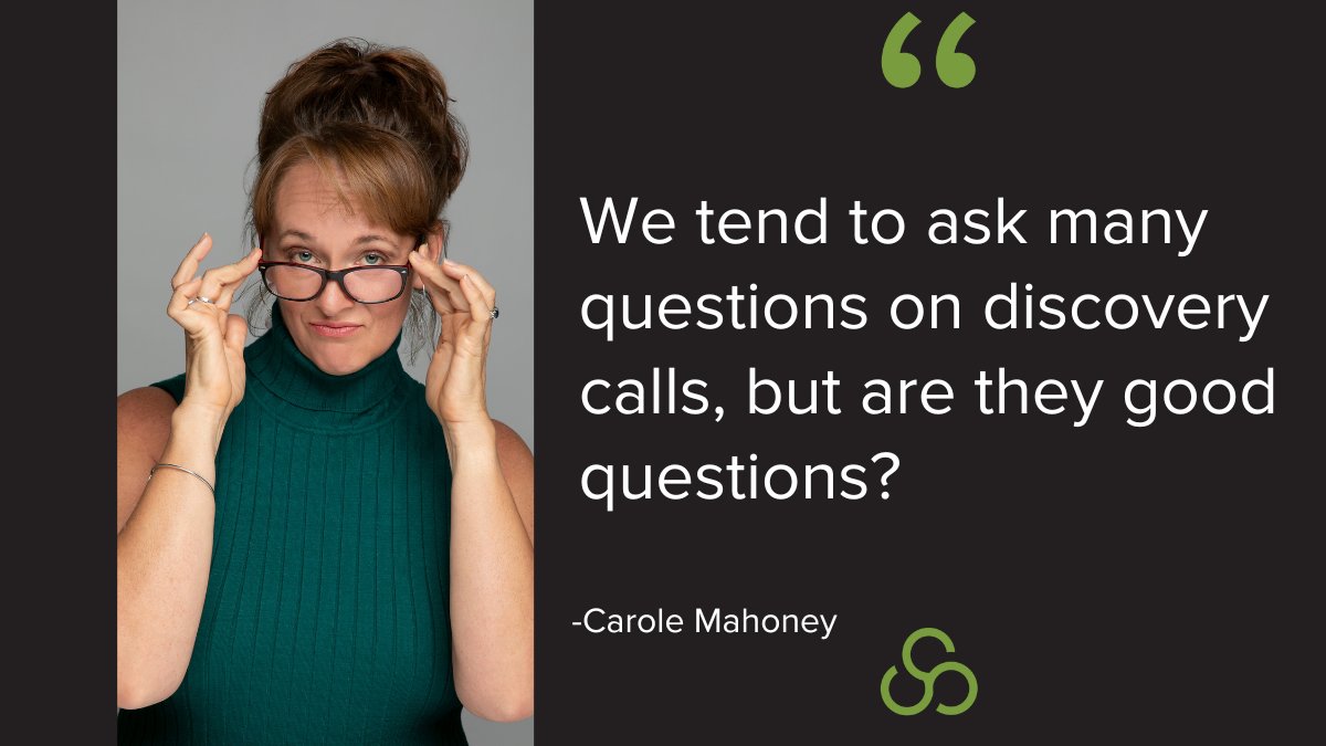 Gong data recommends 11-14 questions per call for non-C-level executives & 6 to 8 questions for C-level executives. @icarolemahoney recommends you prepare 4-5 impactful questions & back them up with follow-ups. 🎯 Remember, you're not selling to them. You're selling WITH them.
