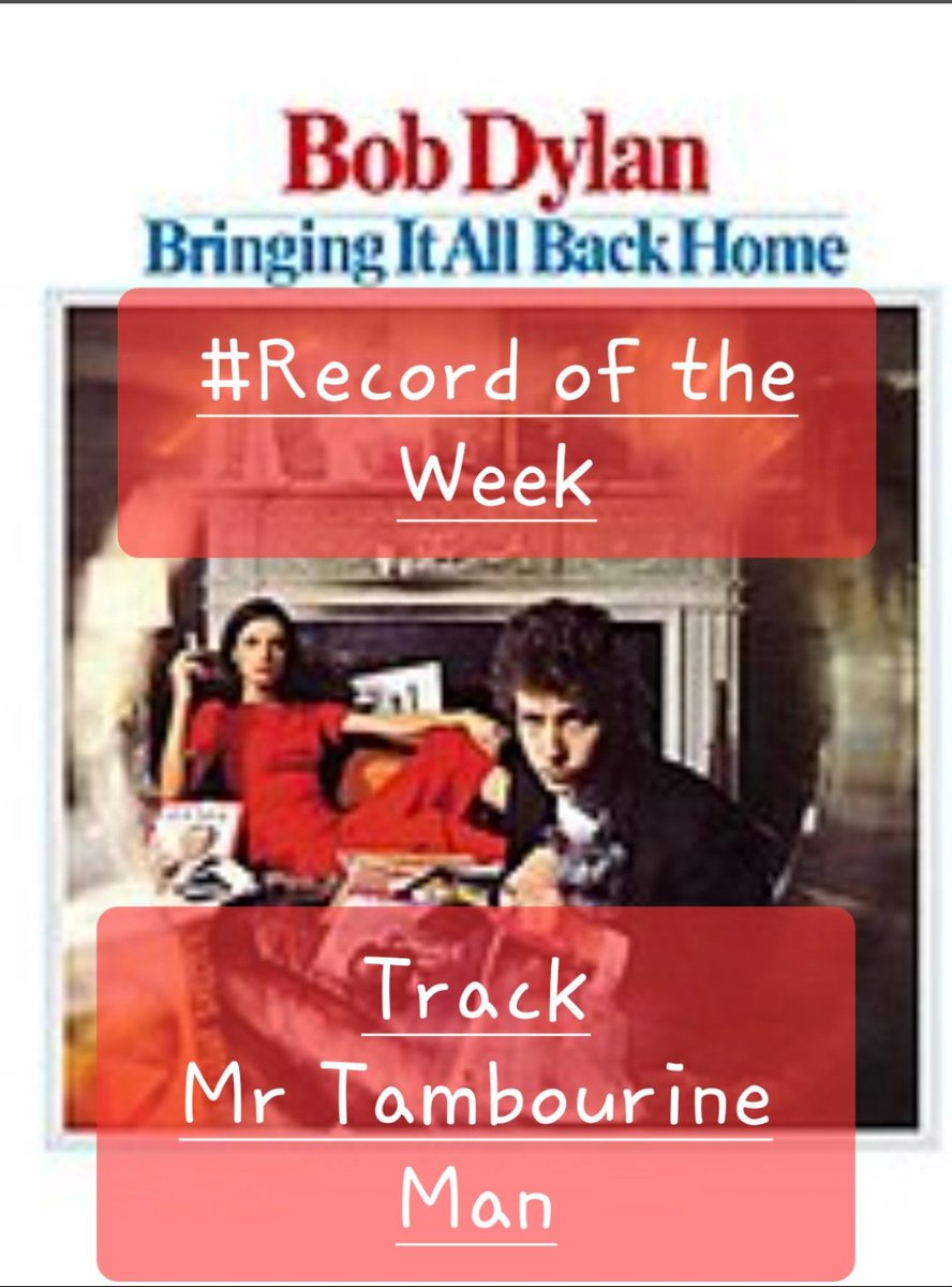 #Recordoftheweek time now on @cragsradio in partnership with #TalkoftheGrapevinyl. This week its @bobdylan, the record is #Bringingitallbackhome and the track I have chosen is Mr Tambourine Man, used in the #films #LawabidingCitizen and #DangerousMinds and #tv show #Thesopranos.