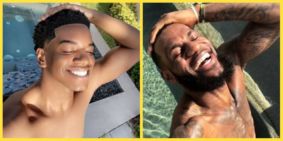 FRChronic's tweet image. Who did it better Swaz or Lebron James? 😂