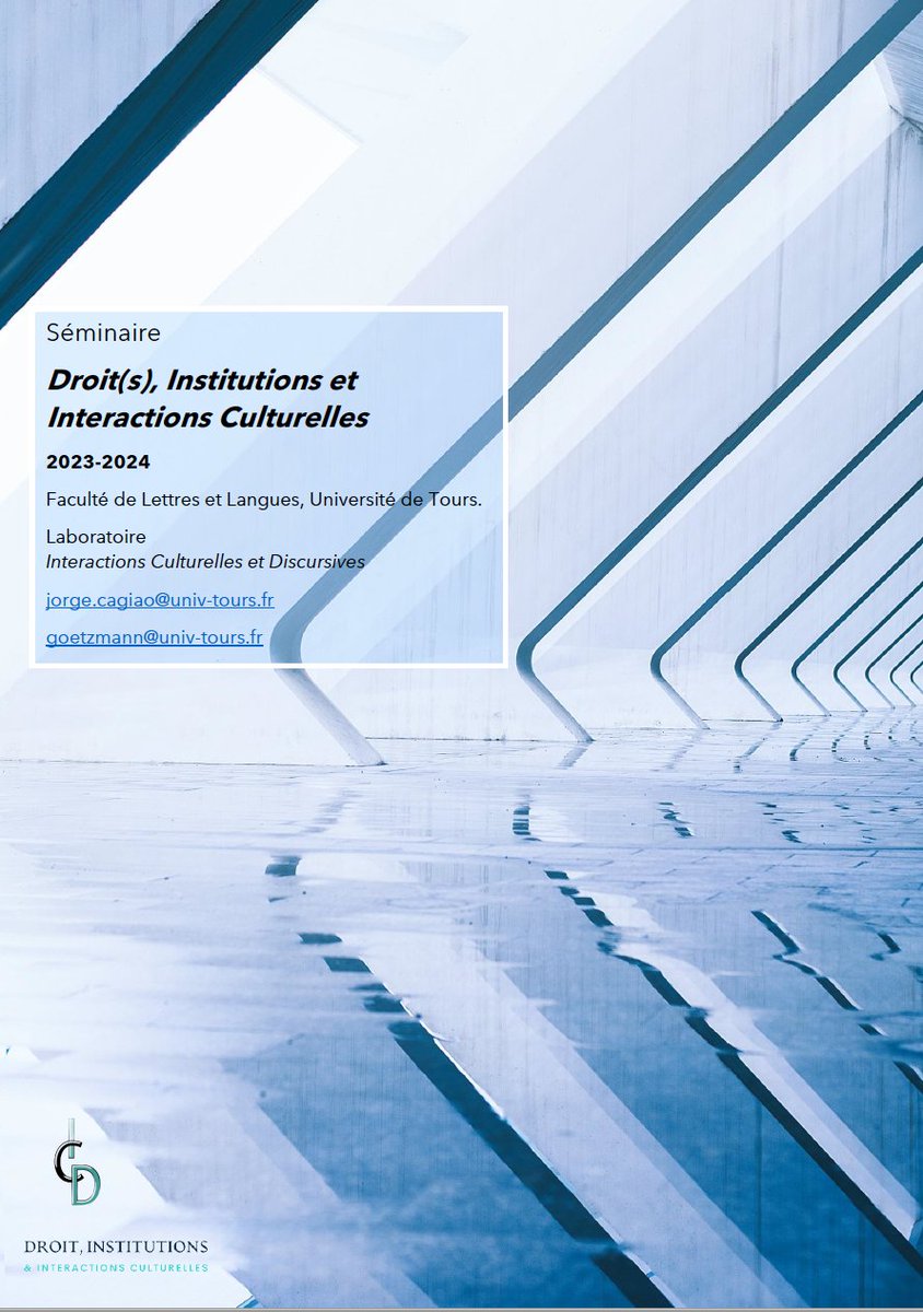 On Tuesday, I'll speak about the influence of German ideas on Indian federal thought at the Law(s), Institutions, and Cultural Interactions (DIIC) seminar at the Univ. of Tours. Thnx to Marc Goetzmann (<a href="/bearly_scholar/">Goëtzmann Marc</a>) for the invite. For more &amp; the link: icd.univ-tours.fr/version-franca…