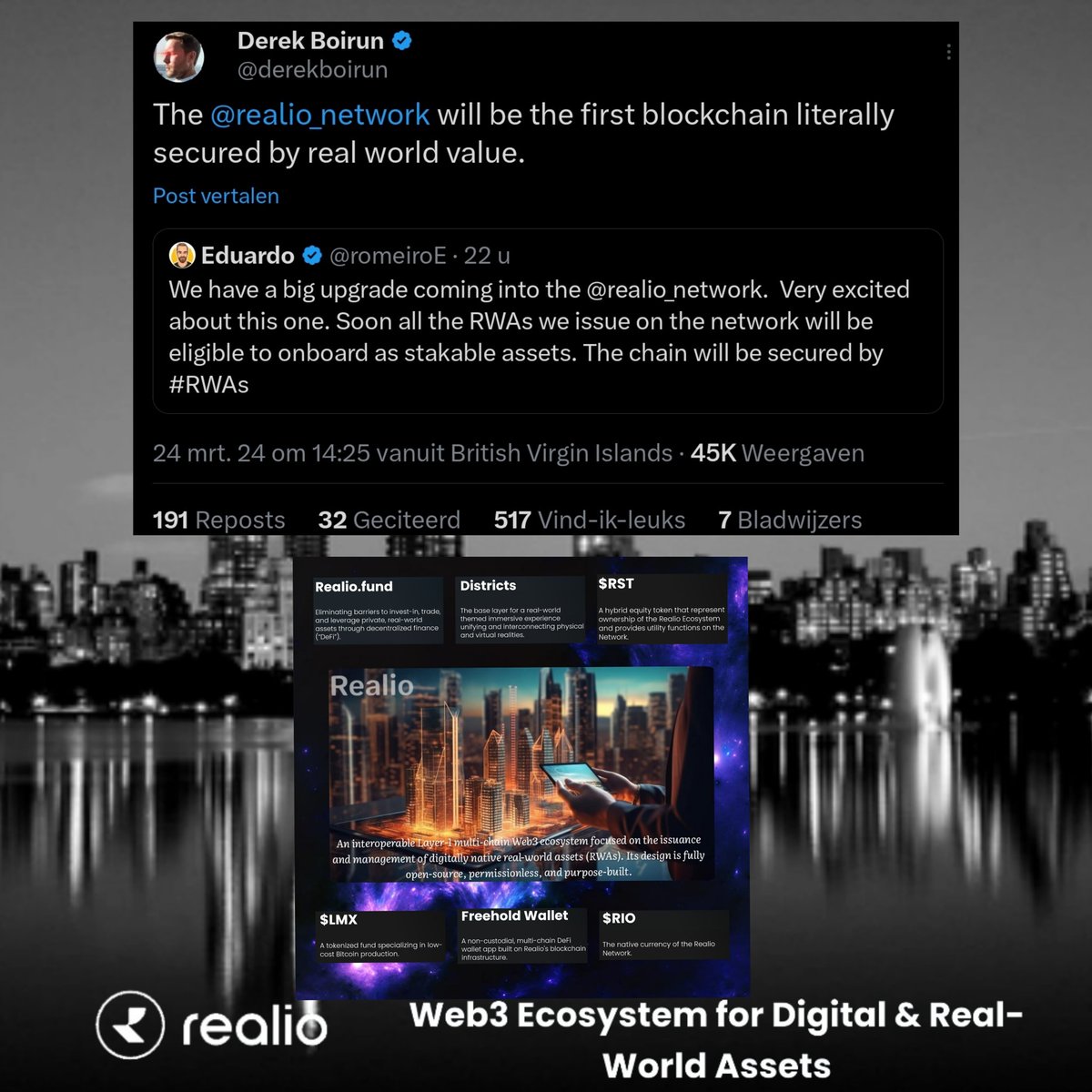 MeanStreak2021's tweet photo. Some alpha from the Realio team. Can you see the big picture and see the full potential of $RIO 

$RIO will be the king of RWA!!! https://t.co/nMlw5fHCrZ
