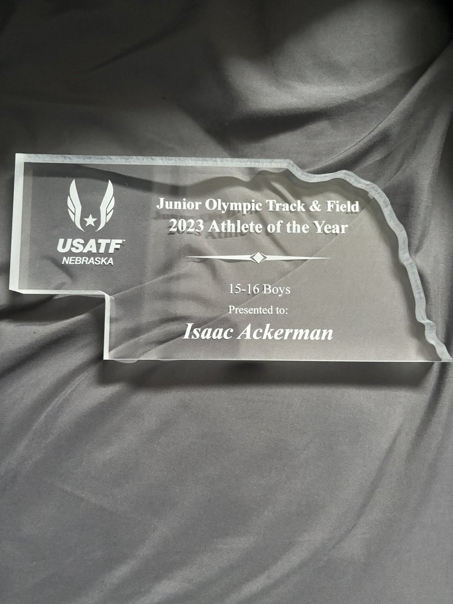 2023 Nebraska USATF Junior Olympic 15-16 record holder in the Shot put (56’11.5) and 15-16 Athlete of the year! @Ackerman_Coach