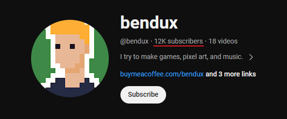bendux_studios's tweet photo. Thank you for 12,000 subscribers on YouTube! ❤️ https://t.co/D4yjrKyJZM