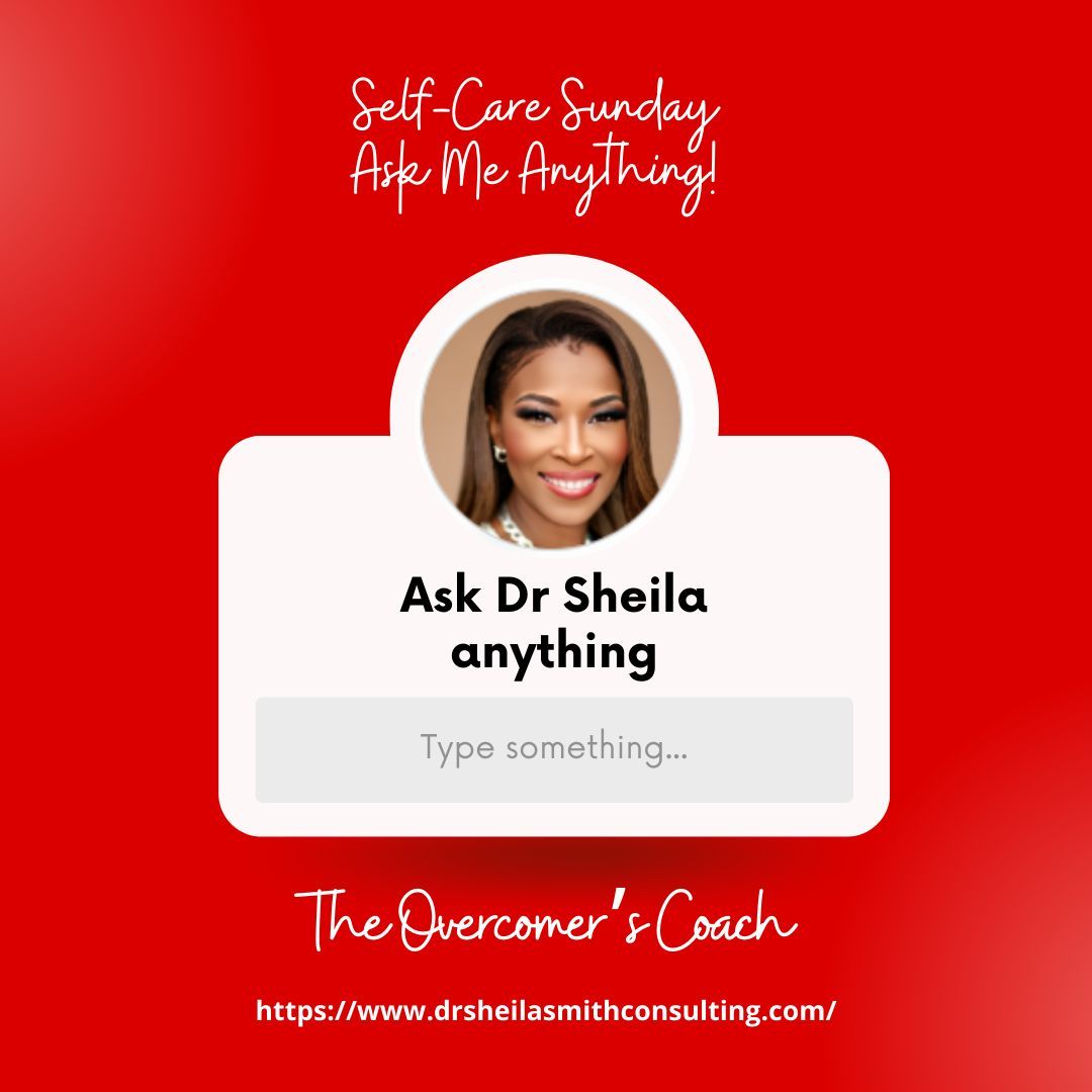 🌿✨ 𝐒𝐞𝐥𝐟-𝐂𝐚𝐫𝐞 𝐒𝐮𝐧𝐝𝐚𝐲: 𝐀𝐬𝐤 𝐌𝐞 𝐀𝐧𝐲𝐭𝐡𝐢𝐧𝐠! 

Ask Me Anything about self-care routines, mindfulness practices, or overcoming obstacles, I'm here to provide guidance and support.

#Grandmasinbusiness #AskMeAnything #SelfCareSunday #MindfulnessJourney