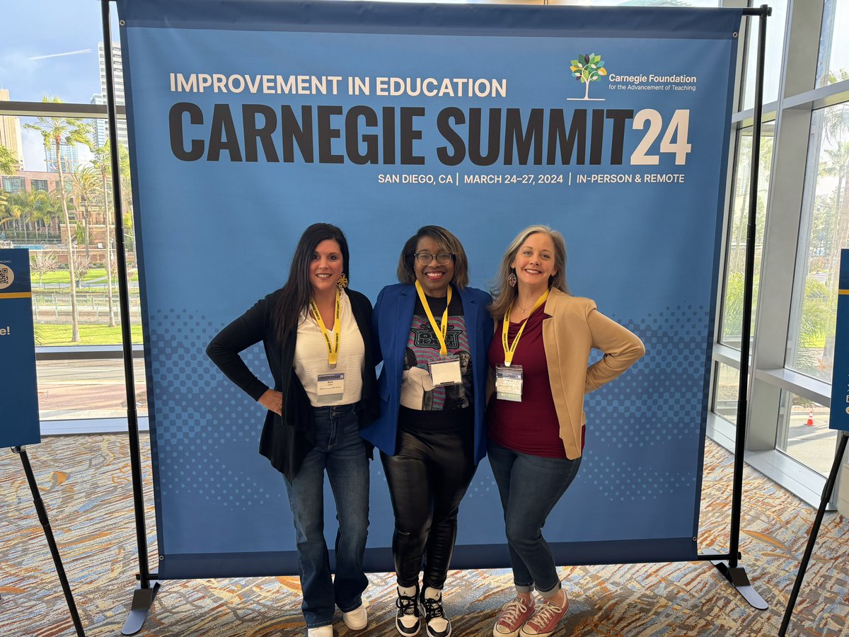 <a href="/DirectorStroud/">Faith Stroud</a> with principal interns learning about continuous improvement science and how to apply it to school improvement. #carnegiesummit24