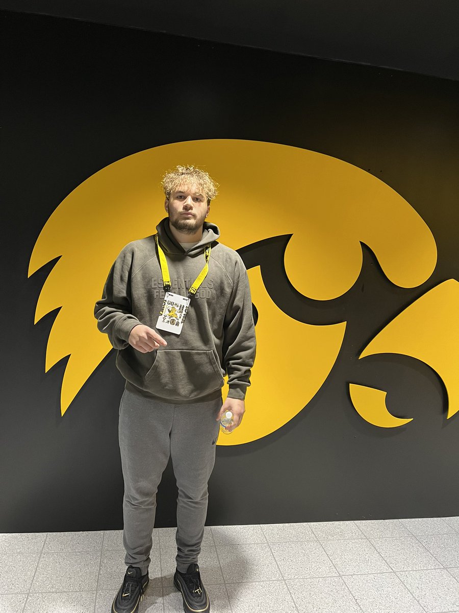 I had a great visit at Iowa‼️thank you for the hospitality @CoachK_Bell @CoachSWallace @CoachBarnett_OL @CoachParkerIowa @RisingStars6 @TheD_Zone @UDJ_Football