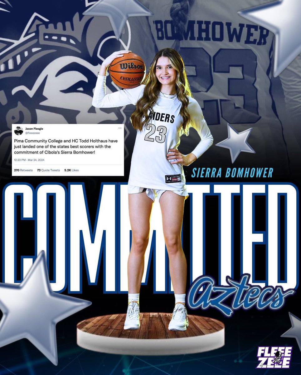 Sierra Bomhower (@bomhowersierra) on Twitter photo I’m excited to announce my commitment to play basketball at Pima Community College! A huge thanks to everyone who has supported me throughout my basketball journey! <a href="/PimaWBB/">Pima Women’s Basketball</a> <a href="/AztecCoachTodd/">Todd Holthaus</a> <a href="/CAA_abyee/">Abyee Maracigan</a> <a href="/fleeezeee/">Jason Fleegle</a> I’m excited to announce my commitment to play basketball at Pima Community College! A huge thanks to everyone who has supported me throughout my basketball journey! <a href="/PimaWBB/">Pima Women’s Basketball</a> <a href="/AztecCoachTodd/">Todd Holthaus</a> <a href="/CAA_abyee/">Abyee Maracigan</a> <a href="/fleeezeee/">Jason Fleegle</a>