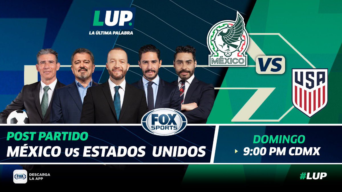 ¡El mejor análisis de lo sucedido en la gran Final de la Nations League está aquí! ⚽ No te pierdas de #LUP Post México 🆚 Estados Unidos 🇲🇽🇺🇸 Domingo 9PM CDMX en vivo por @FOXSportsMX