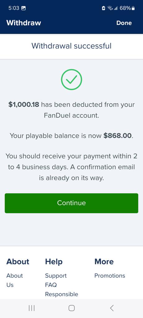 @JerseyKidPicks Bingo, I'm happy taking out another $1000 today from #FanduelSportsBook  Thanks to the Jersey kid. Wins his 12th Winning week #2024 Awesome #CBBPICKS #Marchmadness2024 #CollegeHoopsToday #SportsGambling #SportsBettingExpert 
#GamblingX 
Jerseykidpicks.com