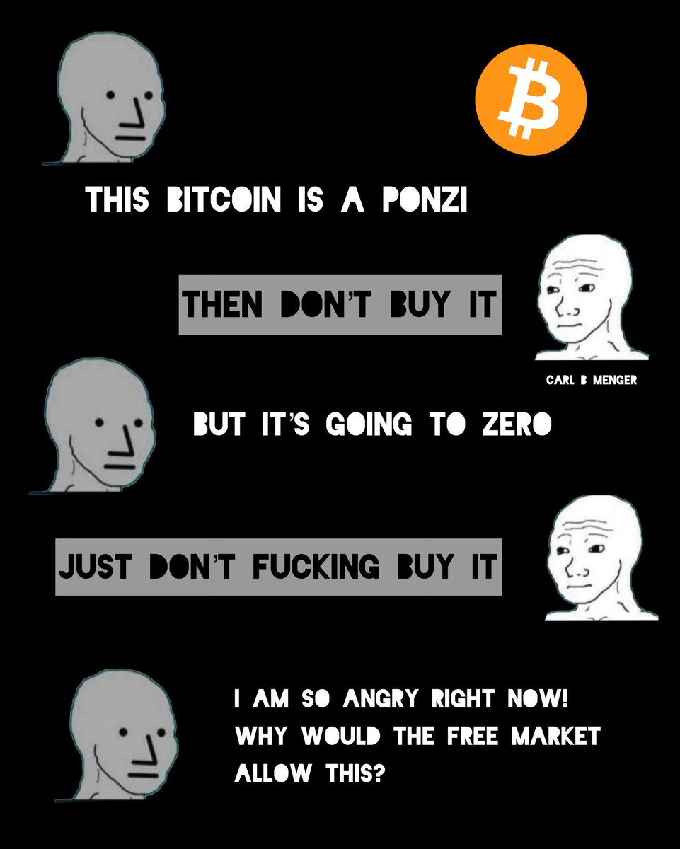 Just don’t fucking buy it. #Bitcoin