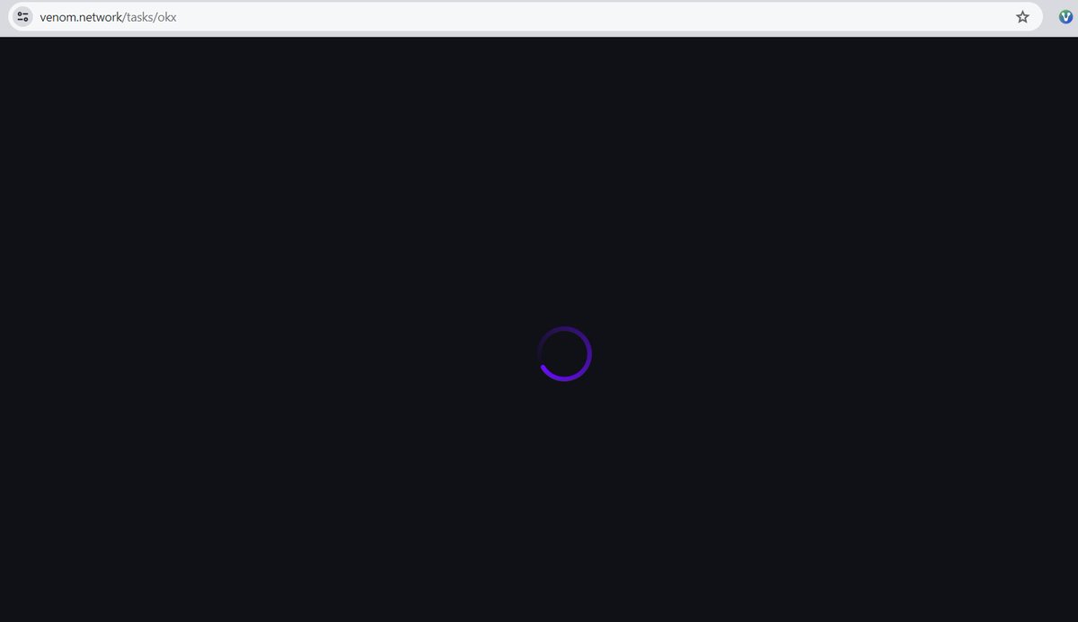 adilriaz91's tweet photo. @VenomFoundation @okx I've done almost all the previous tasks, but this last task is not working for me.. 
This page is loading since last 1 hour.. and i'm stuck here :/ any solution? https://t.co/wa0kA5k0v7