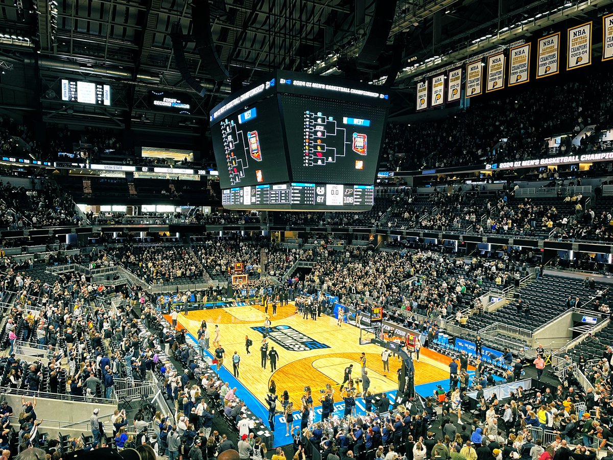 Boilers remain undefeated in the tourney when I’m in the building (2-0). I guess it’s time to go in some serious debt for the stretch run, because we’re on to Detroit #BoilerUp