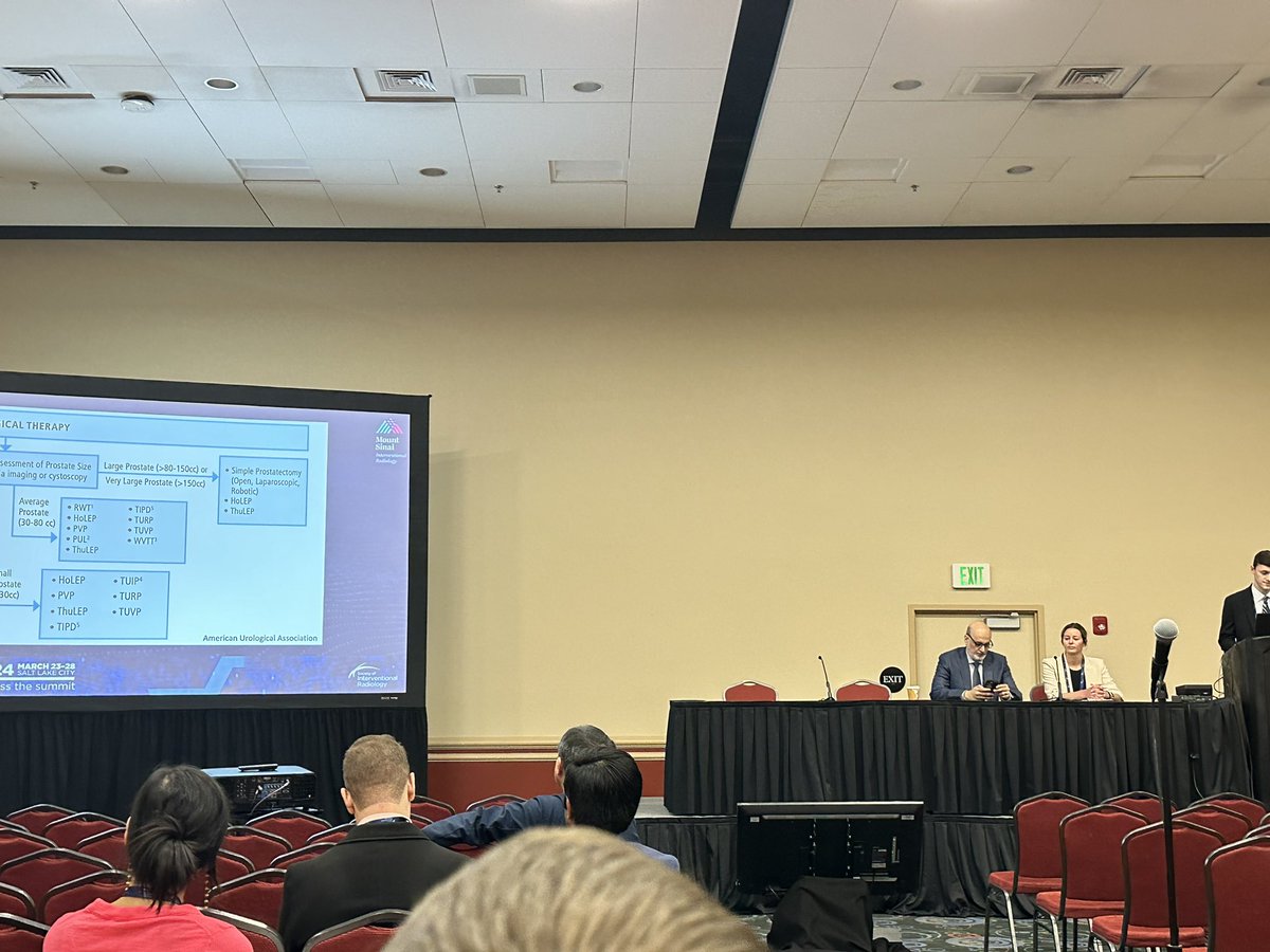 @adamdgeffner presenting n-BCA glue results for extremely large prostates during PAE @MountSinaiIR #SIR24SLC