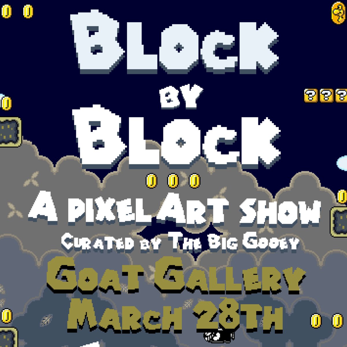 This coming Thursday I am beyond excited to be curating my first gallery at @NFTgoat_art in Toronto. The show 'Block By Block' showcases what I believe to be some of the best working pixel artists in the space, these folks are truly pushing boundaries. Here's a quick sneak…