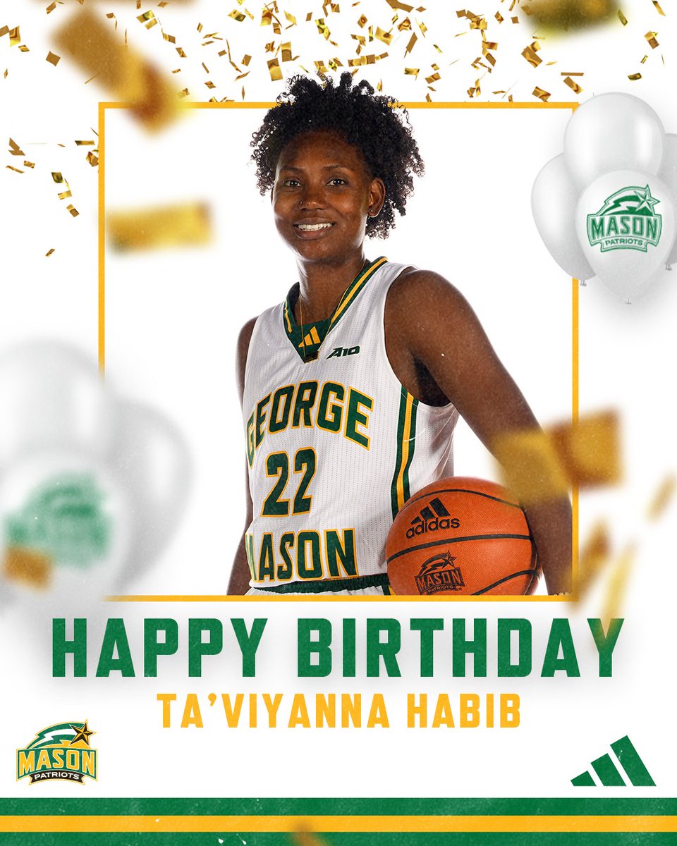 Happy Birthday @Taviyanna_Habib from your Mason WBB Family! 💛💚 #BelieveBIG | #Ubuntu