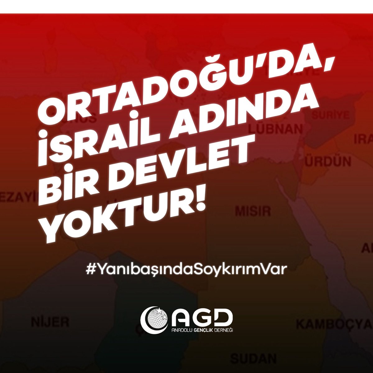 agdbevler's tweet photo. 📌Ortadoğu'da israil adında bir devlet yoktur!

#YanıBaşındaSoykırımVar
#GazzeyiBırakmayacağız
#GençlikMeydanlarda https://t.co/aJTAX9Koyi