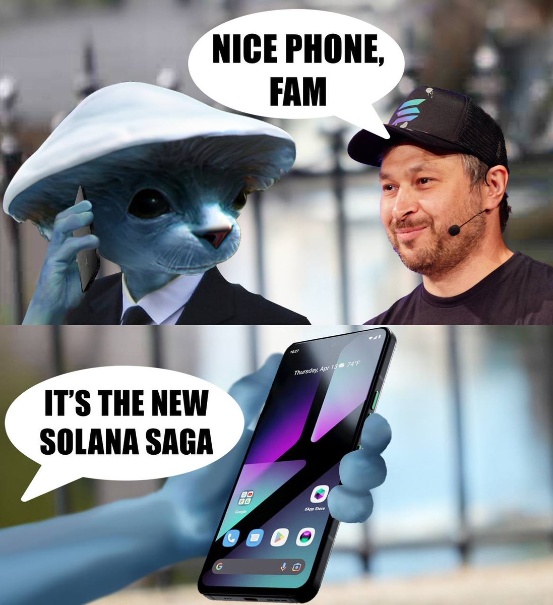 SmurfOnSolana's tweet photo. Smurf just preordered #Chapter2 from @solanamobile! 

We've also airdropped numerous #SOL communities as a token of appreciation to the chain.💙

We love you Solana! Can't wait to try our new phone! 🫶
@toly @rajgokal ✨🍄

https://t.co/Iw0av5xMvC https://t.co/ELaqUN12EF