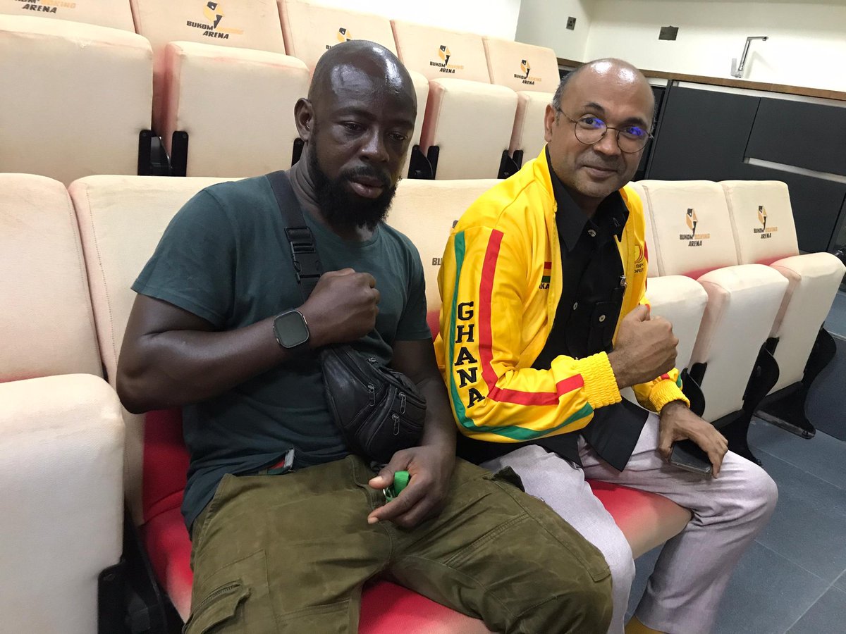 Congrats Ghana for winning big in boxing. It was a great moment supporting #TeamGhana at #BukomBoxingArena with my coach @ToradoBruce