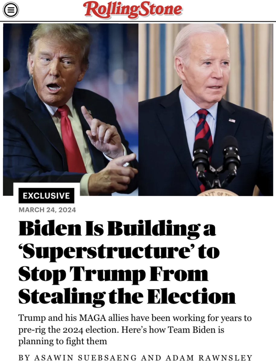 NOT THIS TIME... THE NATION WILL LYNCH DEMOCRATS IF 'RAZOR-THIN VICTORIES' & RECOUNTS 'NOT ALLOWED' 'Biden has been worried that Trump is going to try to steal another very close election. We are building infrastructure to ensure that doesn't happen - again - if President Biden…