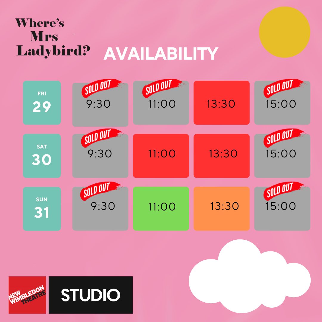 Moon On A Stick (@moononastickuk) on Twitter photo Want to join us for āWhereās Mrs Ladybird?āan Easter treat for babies & toddlers? Check out ticket availability for our run <a href="/NewWimbTheatre/">New Wimbledon Theatre</a> this week š£ atgtickets.com/shows/wheres-m⦠Want to join us for āWhereās Mrs Ladybird?āan Easter treat for babies & toddlers? Check out ticket availability for our run <a href="/NewWimbTheatre/">New Wimbledon Theatre</a> this week š£ atgtickets.com/shows/wheres-mā¦