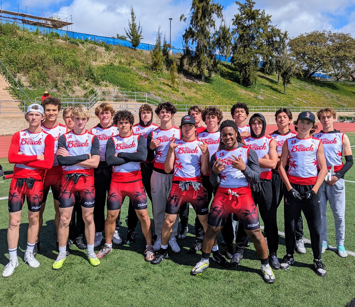 Sunday Funday 7's with the Boys @LJHSVIKINGFB Lookin' Good and Playin' Good in the New @gamebreakerhg Uni's. Appreciate @SSovacool55 & @LeftCoastAthl for hosting today! #sailtheship #chase24