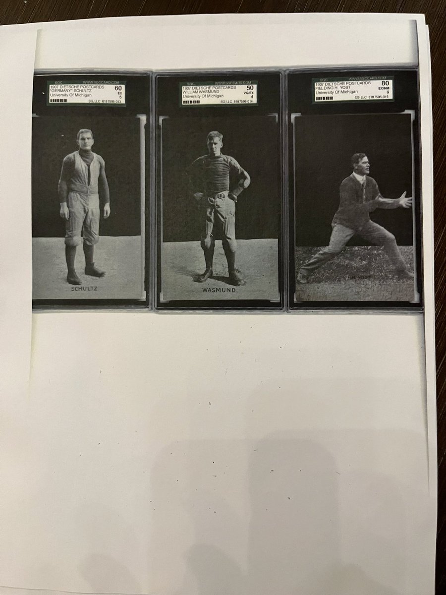 clamendo's tweet photo. @TomBrady The nicest 1907 University of Michigan football postcard  set in existence. https://t.co/en4dXhKXjs