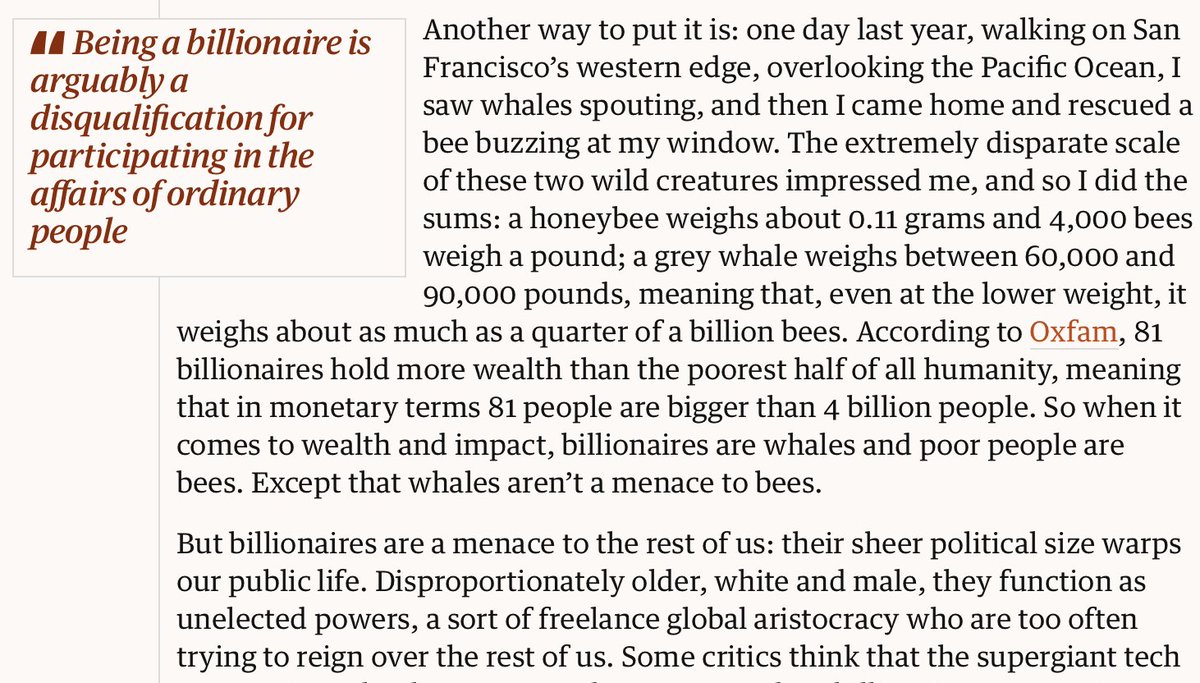 Billionaires loom large over our politics and environment in ways that are hard to understand without taking on the shocking scale of their wealth. theguardian.com/commentisfree/…