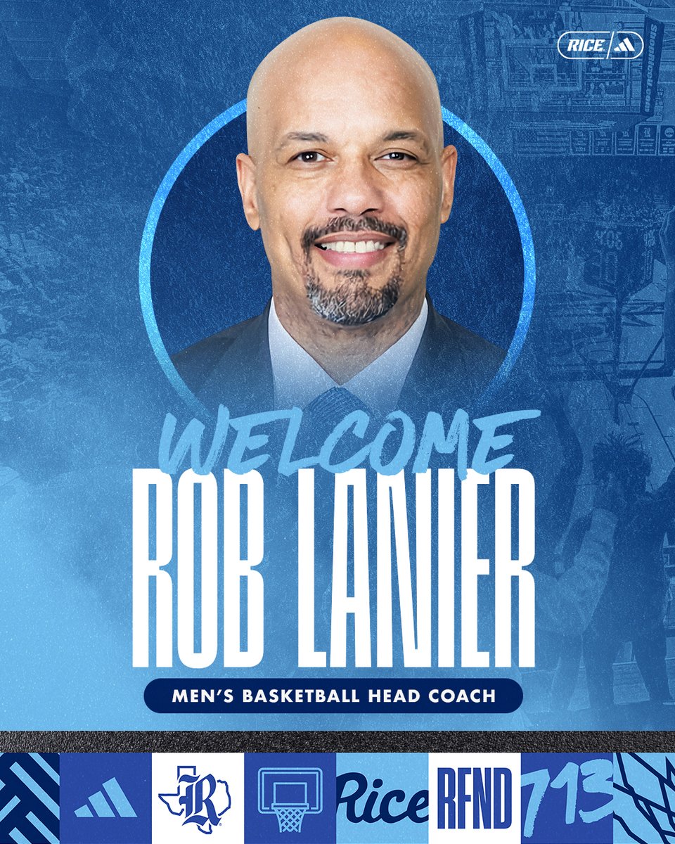 We're excited to announce our new head coach, Rob Lanier! Welcome to the Rice Family! #GoOwls👐