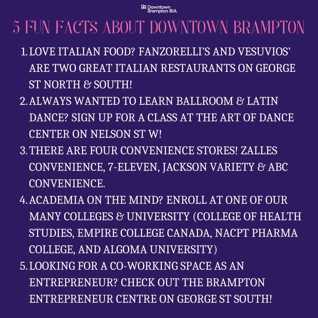 The Women's History Month market at Algoma U is SO close and we're so egg-cited! Here are some fun facts about downtown Brampton that you could be asked at the market AND win a treat!👀 📆: Mon Mar 25th, 2024 ⏰: 11 am - 2 pm 📍: Algoma U Student Centre, 2nd floor, 8 Queen St. E
