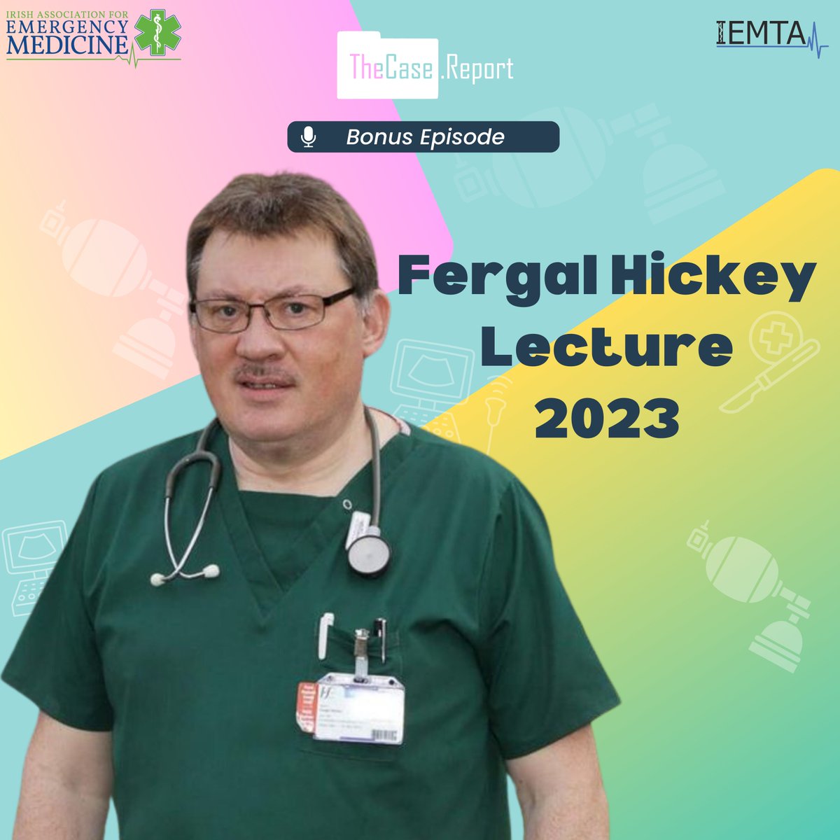 As we look ahead to this year's @IrishEMtrainees ASM on April 27th, let's listen back to a highlight of last year's conference. The inaugural Fergal Hickey lecture, given by the @fergal_hickey was a smash. Listen on Spotify, Apple Podcasts or at the link thecase.report/episodes/2024/…