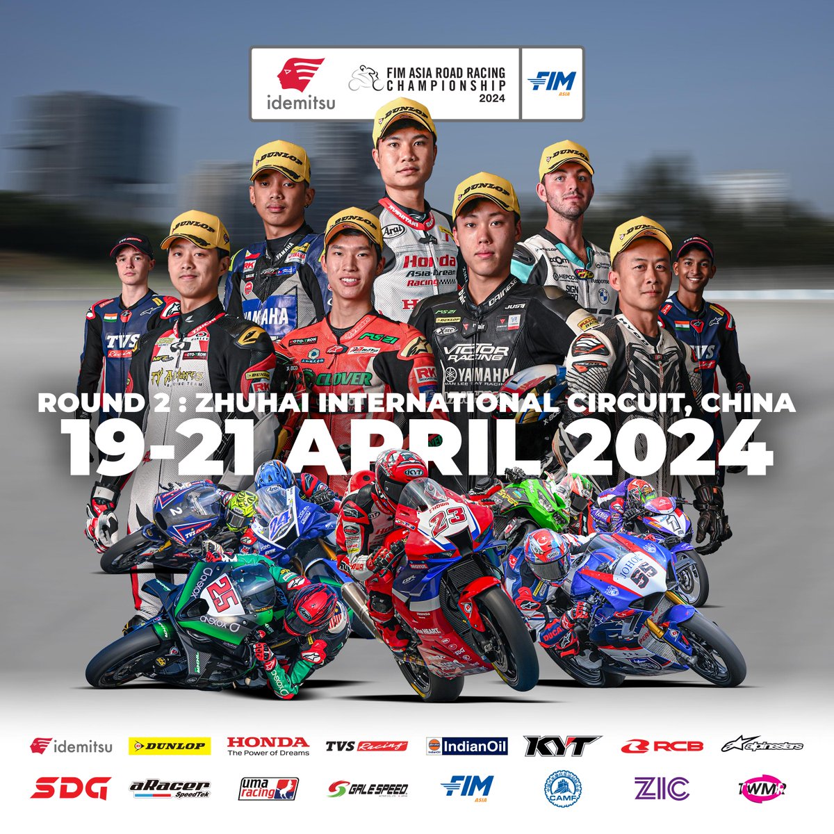 👉 Round 2!! 🔥

Mark your calendars for the adrenaline-fueled action at Zhuhai International Circuit on April 19th - 21st  2024! 🇨🇳

#ARRC #AsiaPower #FIMAsia