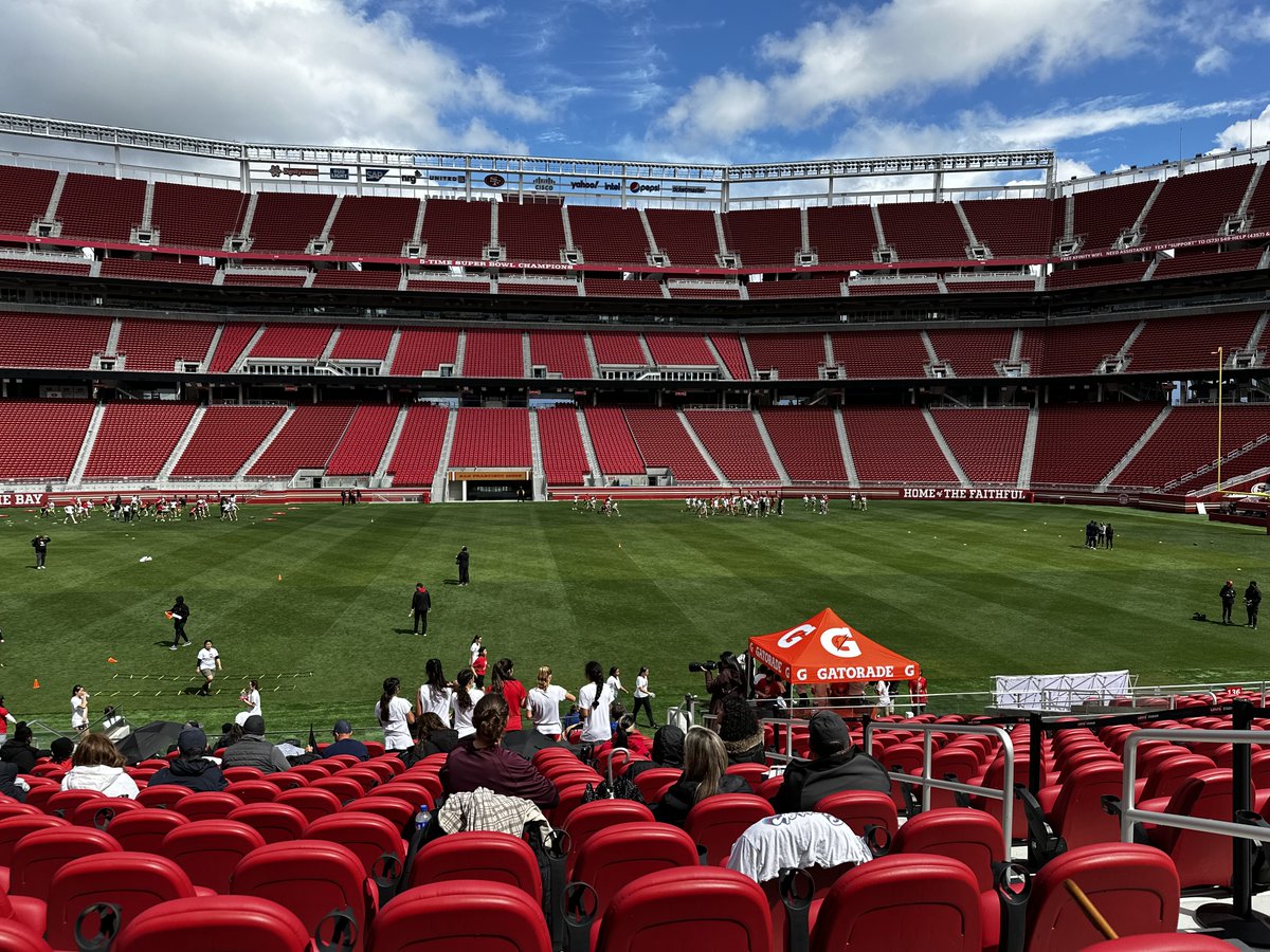 It was Girls Flag Football At Levi Stadium!!  Thank you to <a href="/49ers/">San Francisco 49ers</a> <a href="/Gatorade/">Gatorade</a> <a href="/LevisStadium/">Levi's® Stadium</a> for an Amazing Experience!