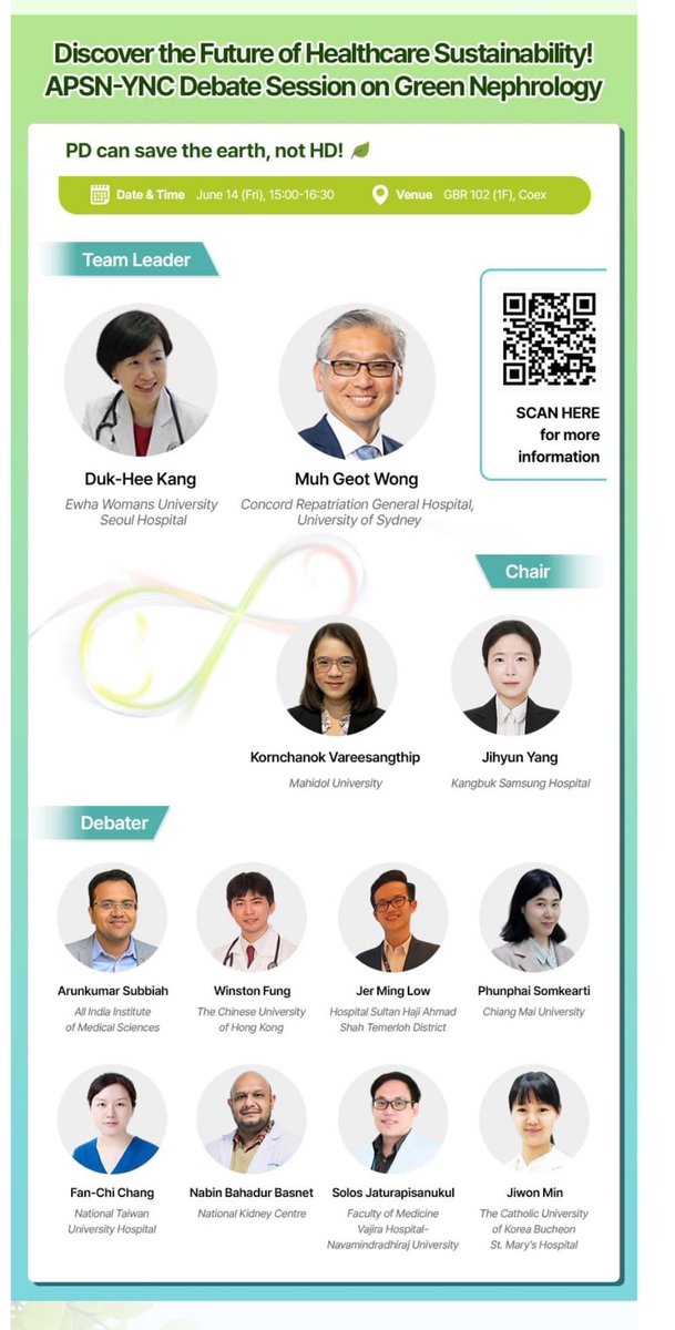 📢Don't miss !!
🍀A very new and very interesting event is happening at APCN2024: The debate on Green Nephrology by YNC 🍀
🥰Welcome everyone 🥰
#APSNYNC #APSN #APCN
<a href="/ksnmeeting/">KSN 2025</a>
