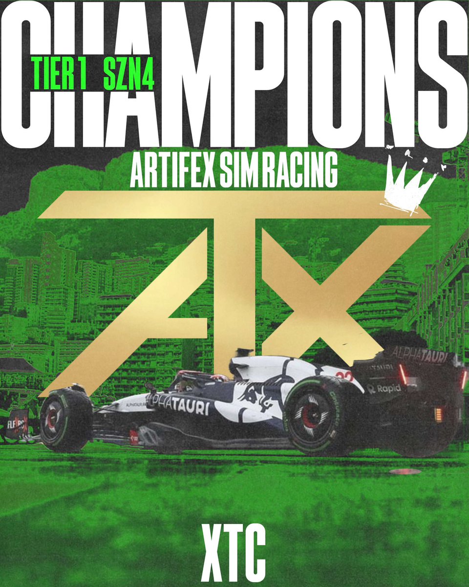 Artifex Sim Racing (@artifexracing) on Twitter photo XTC Tier 1 Champions ๐
Drivers:
<a href="/Karlsson93711/">Karlsson9371</a> 2 Wins / 8 Podiums
<a href="/MooMooMlk_CA/">Cow</a> 1 Win / 1 Race
<a href="/RyanNewton34/">Ryan Newton</a> 1 Win / 1 Race
<a href="/ATX_Heatwave/">Roman Dishmรฉy ๐บ๐ธ</a>
@adrixncaceres
<a href="/Wturn3rr/">Will Turner</a>
#ATXSIM XTC Tier 1 Champions ๐
Drivers:
<a href="/Karlsson93711/">Karlsson9371</a> 2 Wins / 8 Podiums
<a href="/MooMooMlk_CA/">Cow</a> 1 Win / 1 Race
<a href="/RyanNewton34/">Ryan Newton</a> 1 Win / 1 Race
<a href="/ATX_Heatwave/">Roman Dishmรฉy ๐บ๐ธ</a>
@adrixncaceres
<a href="/Wturn3rr/">Will Turner</a>
#ATXSIM