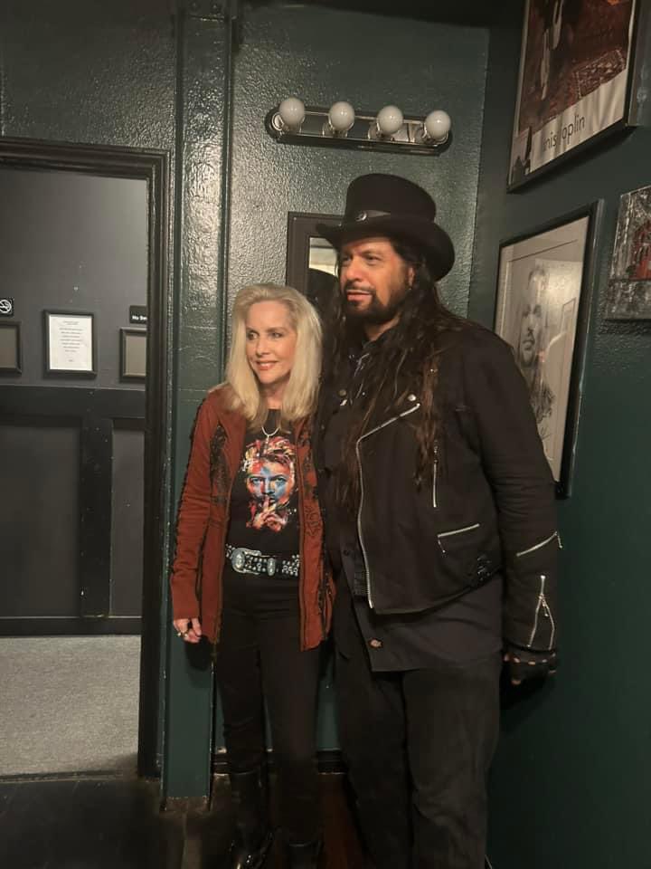 With the Lovely! and Amazing! Cherie Currie THE RUNAWAYS Neil Turbin THE METAL VOICE Dressing Room Whisky a Go Go Jon Mikl Thor Joecephus & the George Jonestown Massacre 3/8/2024 #cheriecurrie #therunaways #neilturbin #themetalvoice #metalhalloffame #jonmiklthor #whiskyagogo