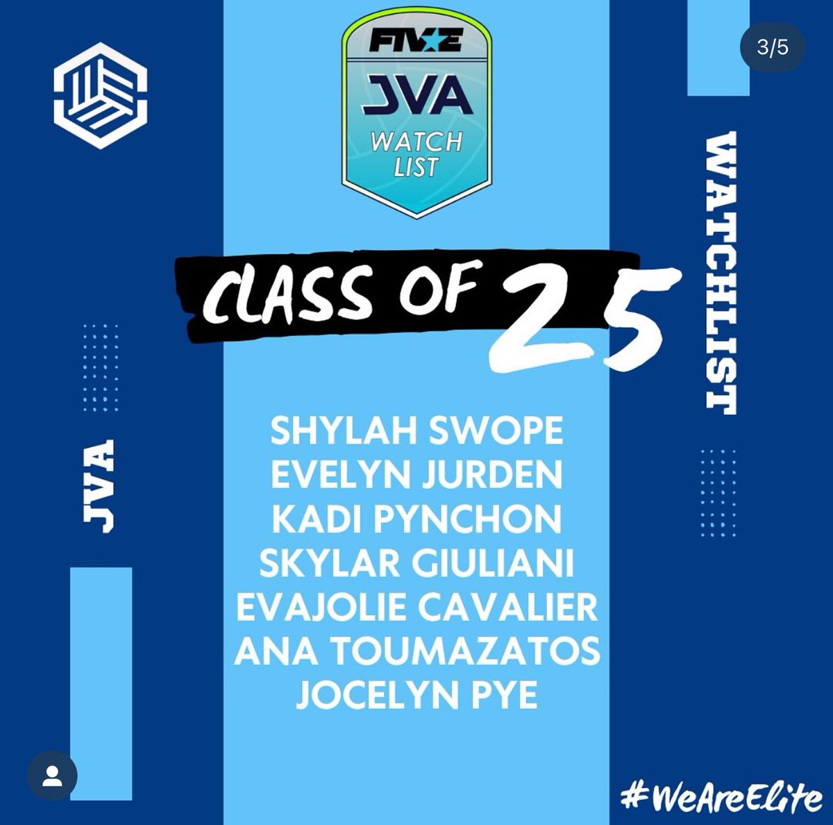 So excited to be on the 2025 JVA watch list!! Thank you and congrats to my other teammates who made it.