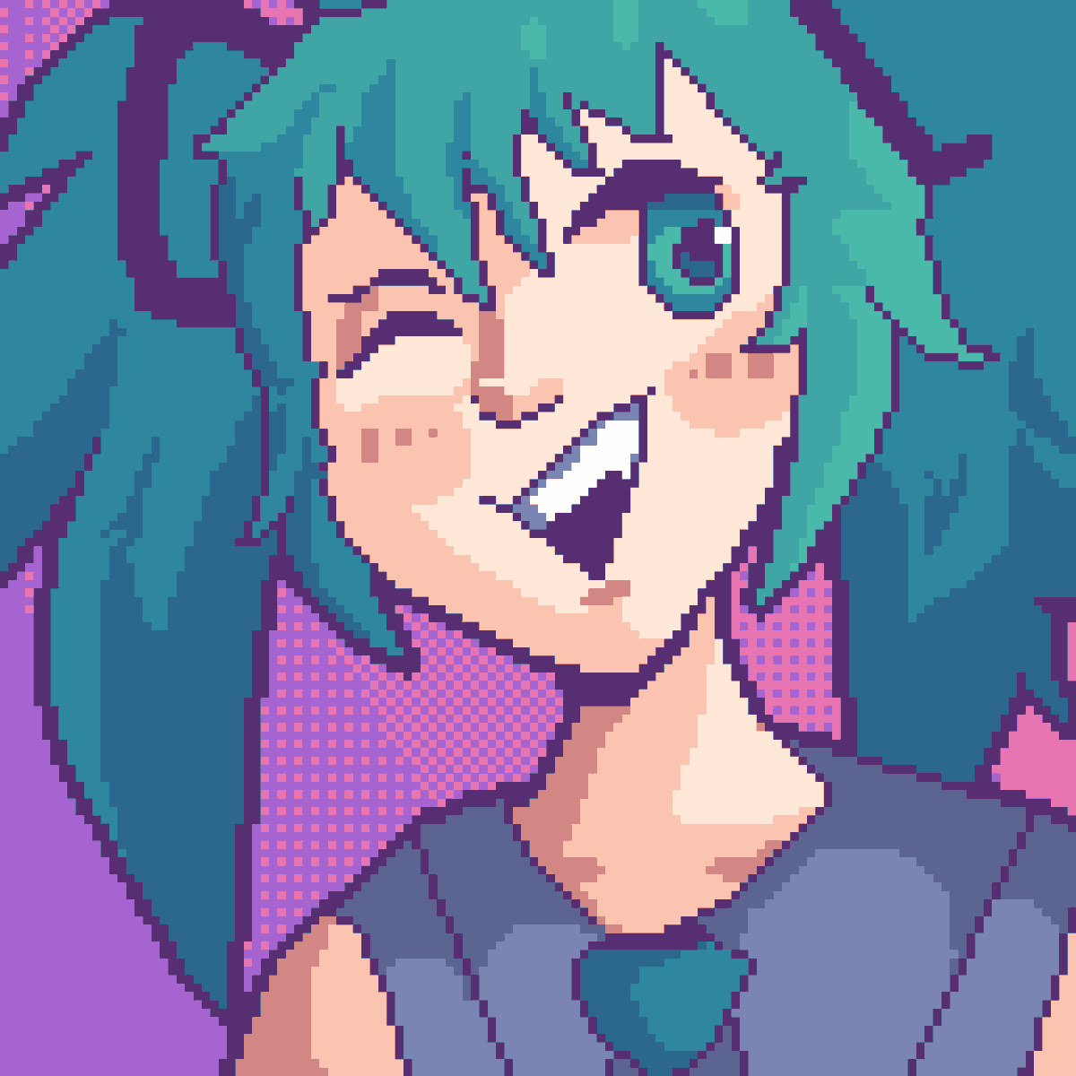 Zero effort miku cuz im bored.

#HatsuneMiku #Miku #Pixelart
