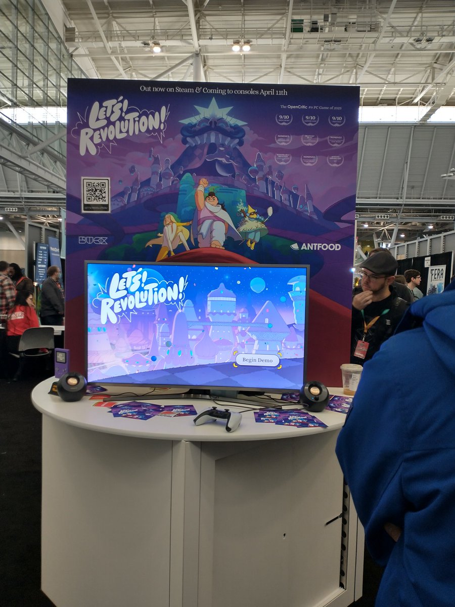 The second @GamerheadsPod Best of #PAXEast2024 award goes to #LetsRevolution (@king_of_beebom) I absolutely love this puzzle game! It's full of character and beautiful art! It's currently out on Steam and coming to consoles in April.