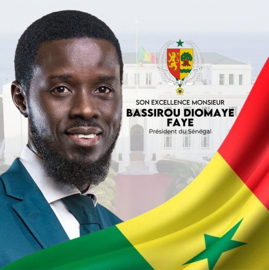 🇸🇳 ALERTE INFO - Bassirou Diomaye Faye est en passe d’être élu président du Sénégal avec 56% des voix. (sources concordantes)