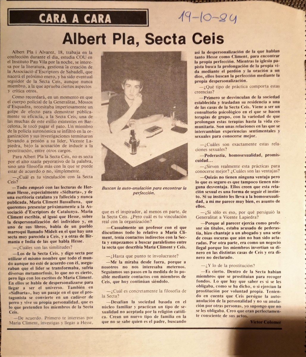 #LoDeAlbertPla un honor haver fet la primera entrevista a Albert Pla. Encara q m enredés com a un xino! 😄