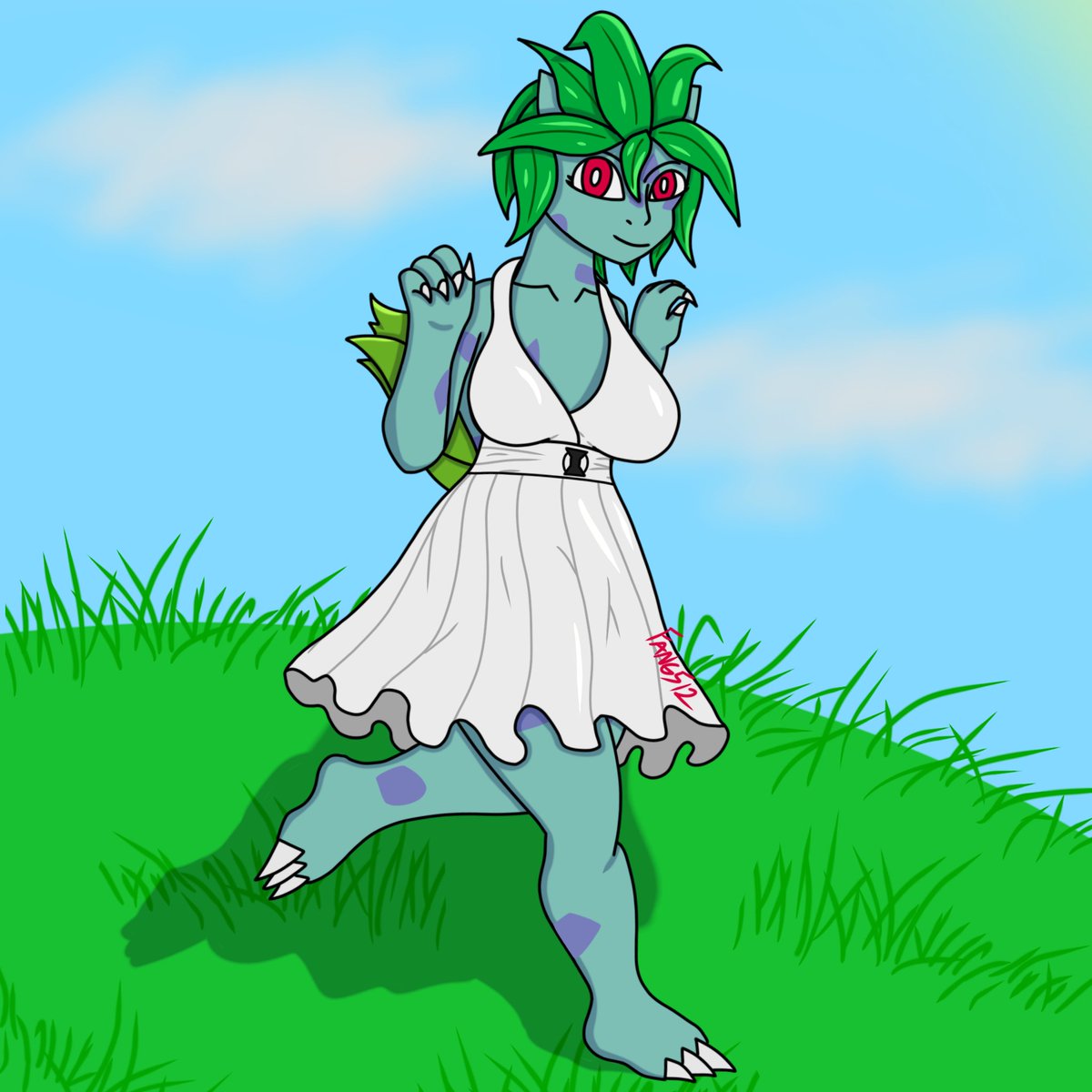 FangDragon512's tweet photo. Bulbasaur gal with Oddish genes https://t.co/Gn2g0tArOd