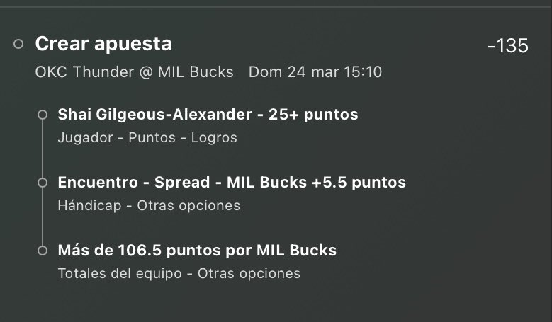 BUENAS TARDES AMIGOS 👨‍🍳🏀🔥

Les dejo por aquí una apuestita por si quieren disfrutar de este juegazo, mucha suerte a todos Banda 👊🏽🔥🍀
