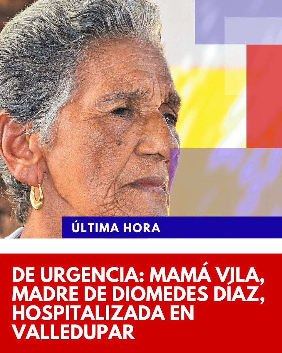¡Alerta en Valledupar! Mamá Vila, madre de Diomedes Díaz, hospitalizada de emergencia. 😲🙏 Comparte tus mensajes de apoyo. 👉 bit.ly/4cramT1