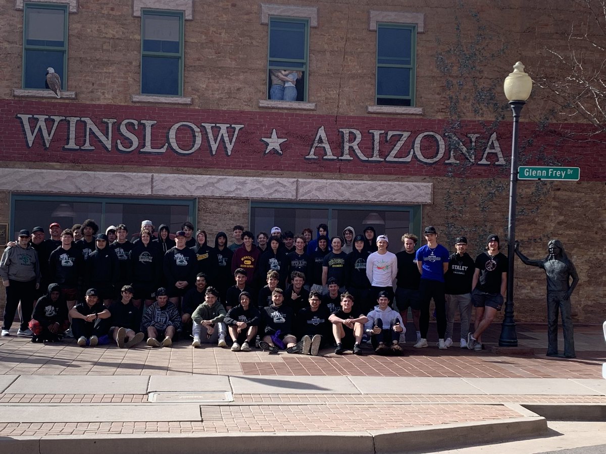 2024 Staley Baseball “Standing on the corner in Winslow Arizona” once again😎 We are getting close! @SHSFalcons @StaleyNews @N2SportsStaley