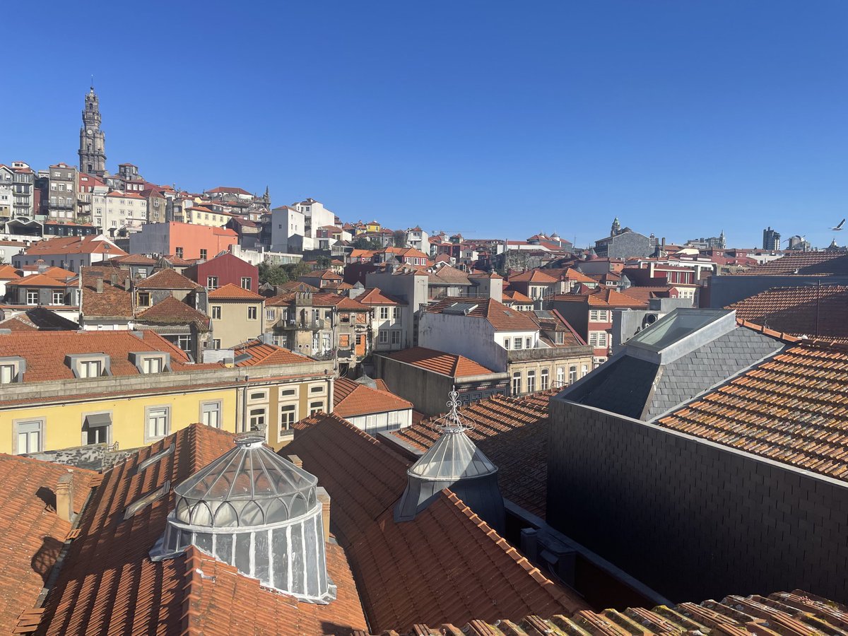 view from our AirBnB bedroom in Porto