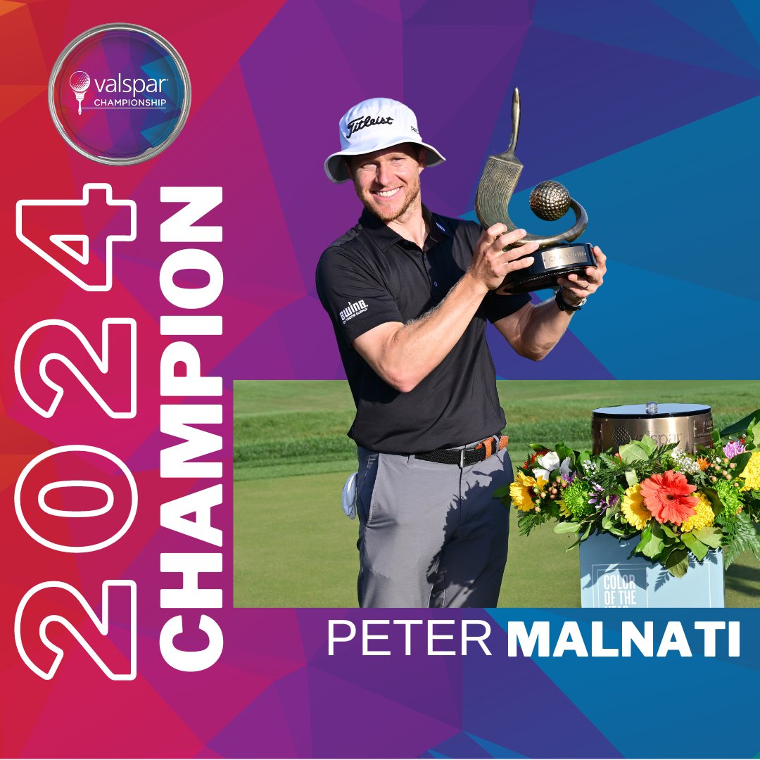 Our 2024 Champion! Absolutely incredible finish! Congratulations to Peter Malnati on winning this year’s #ValsparChampionship.